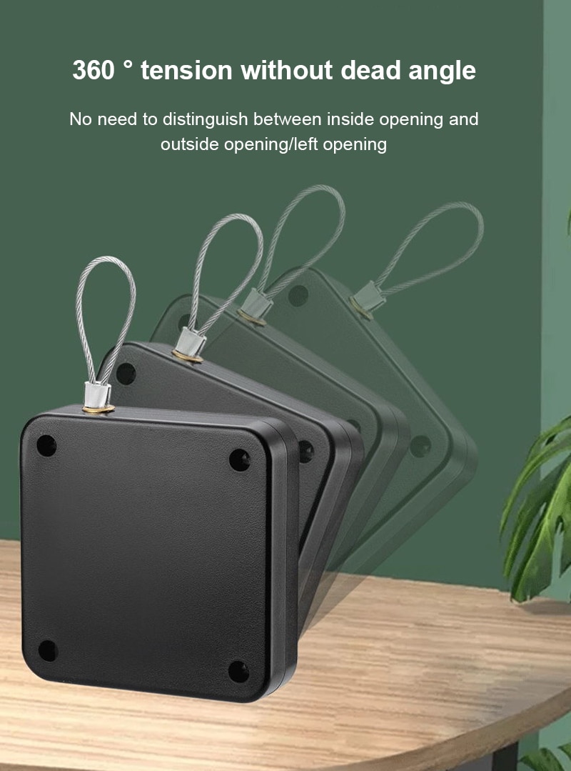 Multifunctional Automatic Door Closer Punch-Free Automatic Sensor Door Closer For Office Kitchen Bathroom Bedroom Doors - Images 11