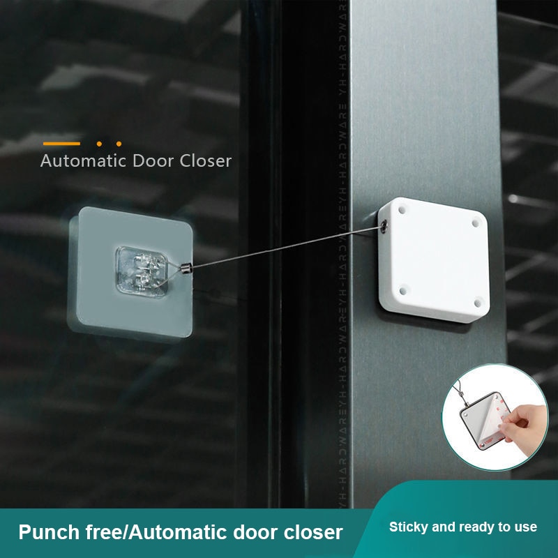 Multifunctional Automatic Door Closer Punch-Free Automatic Sensor Door Closer For Office Kitchen Bathroom Bedroom Doors
