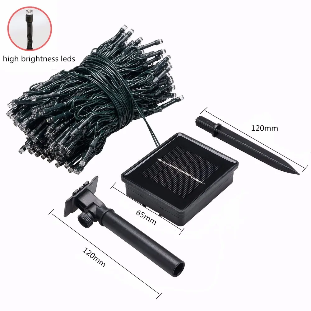 Năng Lượng Mặt Trời Dây Đèn Vườn Cổ Tích Chống Nước Ngoài Trời Đèn 5/712/22M 6V Vòng Hoa Cho Quà Giáng Giáng Sinh ngày Lễ Đảng Trang Trí Nhà Cửa