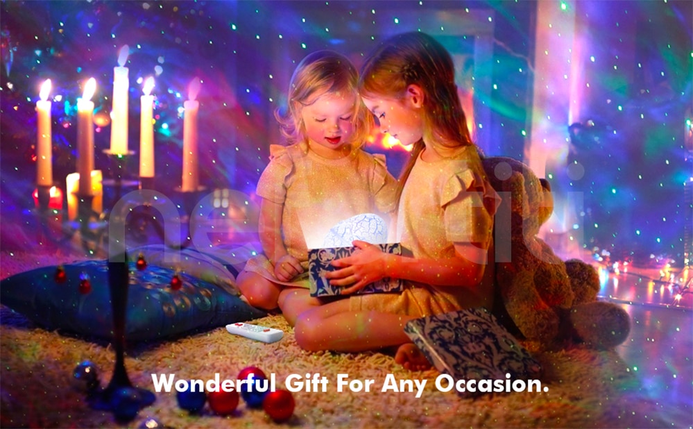 NEFERTITI Star Projector Dinosaur Eggs Galaxy Projector White Noise Bluetooth Speaker LED Night Lights for Kids Room Decor Gifts - Images 9