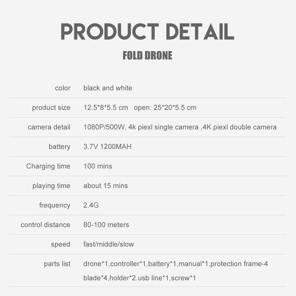New 2023 E88Pro RC Drone 4K Professinal With 1080P Wide Angle HD Camera Foldable RC Helicopter WIFI FPV Height Hold Gift Toy - Images 16