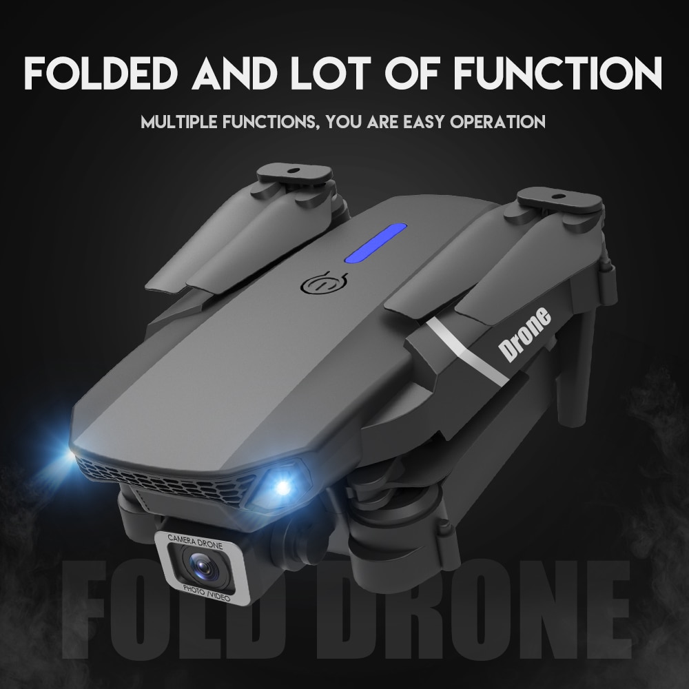 New 2023 E88Pro RC Drone 4K Professinal With 1080P Wide Angle HD Camera Foldable RC Helicopter WIFI FPV Height Hold Gift Toy - Images 4