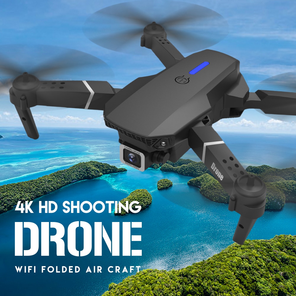 New 2023 E88Pro RC Drone 4K Professinal With 1080P Wide Angle HD Camera Foldable RC Helicopter WIFI FPV Height Hold Gift Toy - Images 2