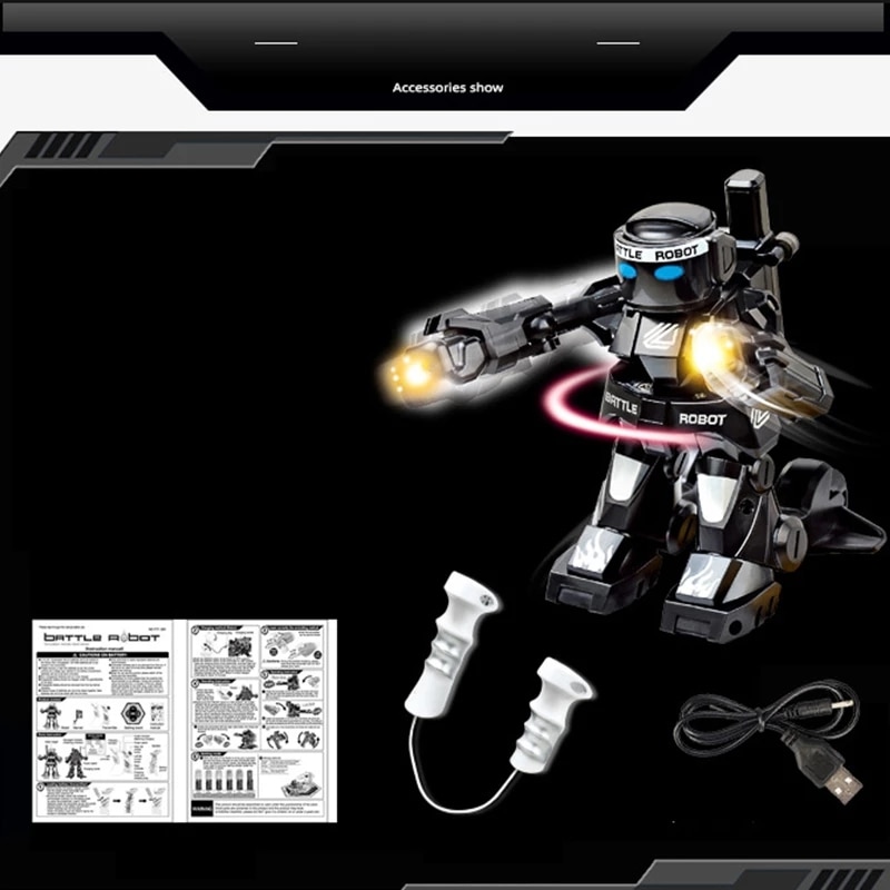 New Battle Fighting RC Robot Toy Boys Remote Control Body Sense Control Smart Robot Intelligent Electric Toys For Children Gifts - Images 6