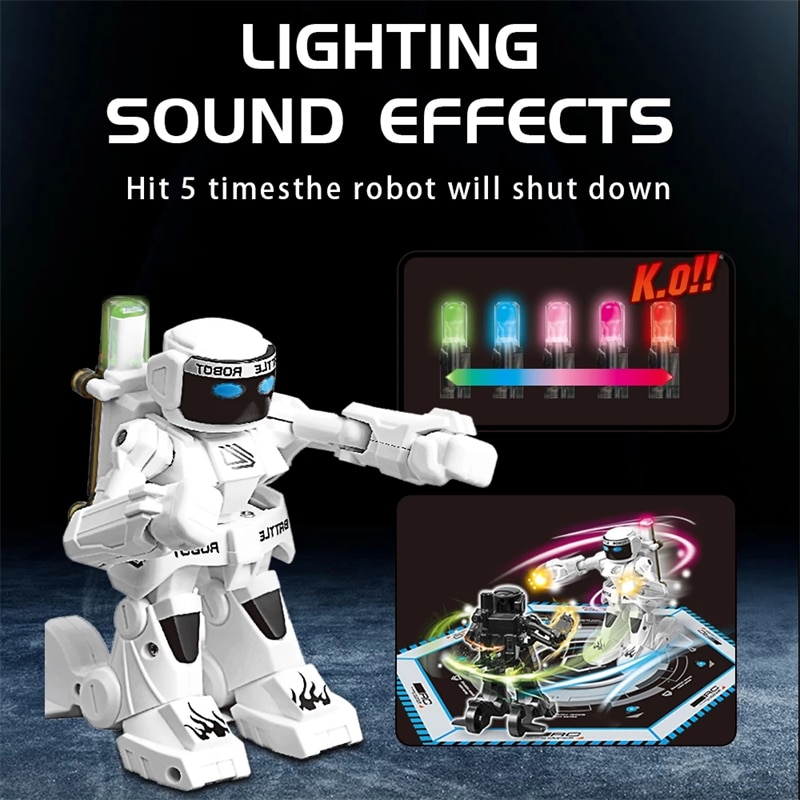 New Battle Fighting RC Robot Toy Boys Remote Control Body Sense Control Smart Robot Intelligent Electric Toys For Children Gifts - Images 5
