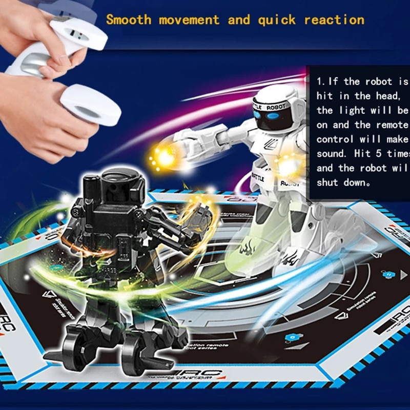 New Battle Fighting RC Robot Toy Boys Remote Control Body Sense Control Smart Robot Intelligent Electric Toys For Children Gifts - Images 3