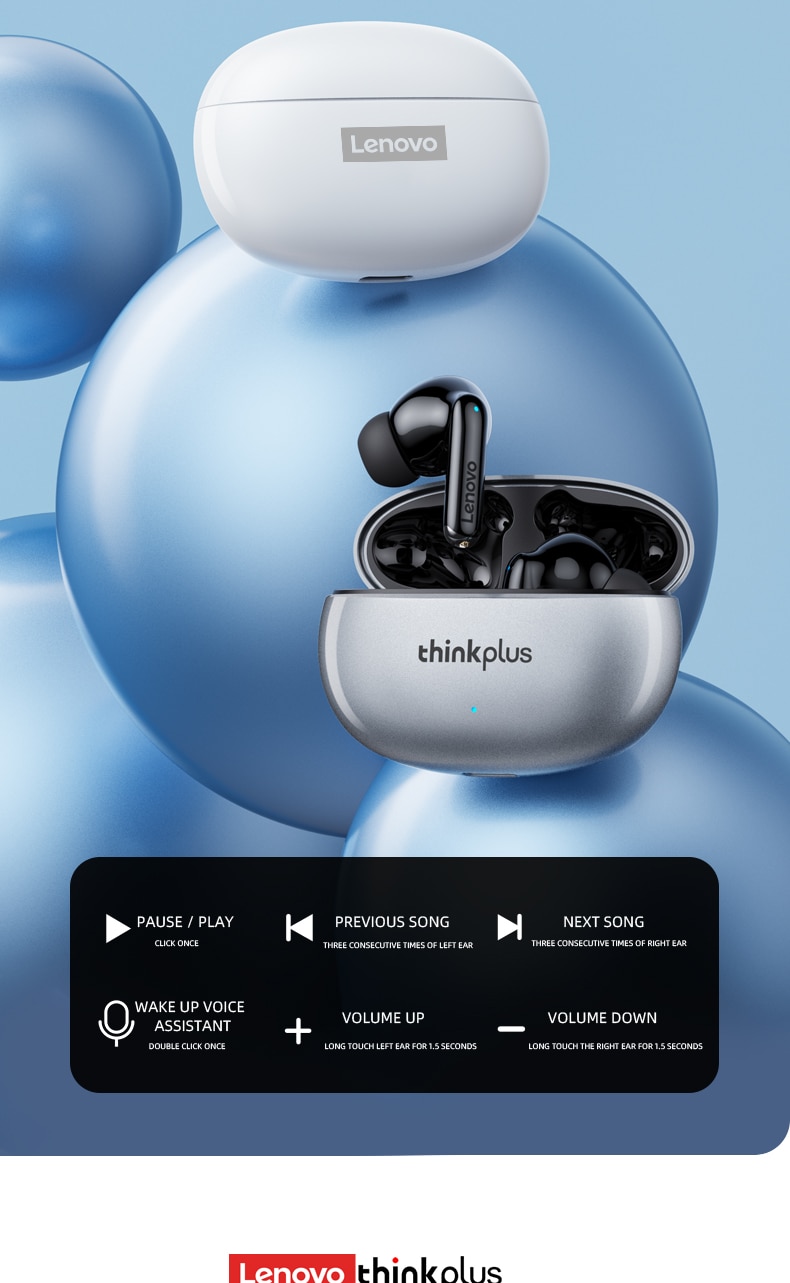 Mới Chính Hãng Lenovo XT88 TWS Tai Nghe Chụp Tai Không Dây Bluetooth 5.3 Âm Thanh Nổi Kép Giảm Tiếng Ồn Bass Điều Khiển Cảm Ứng Tai Nghe Chờ Dài - Ảnh 21