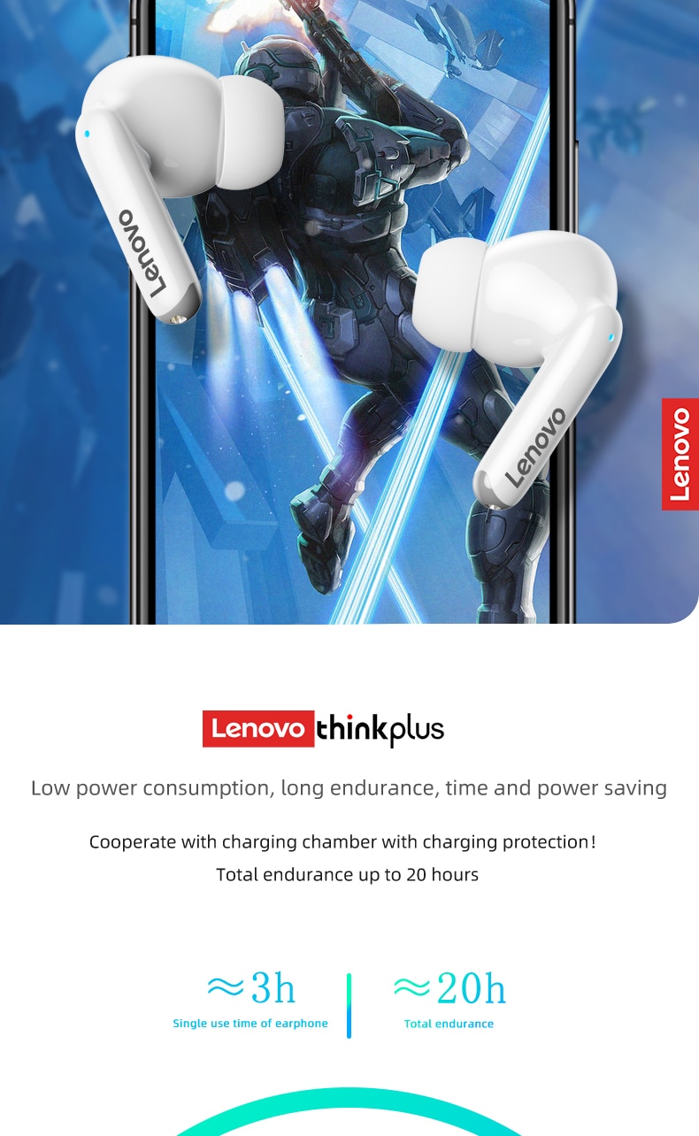 Mới Chính Hãng Lenovo XT88 TWS Tai Nghe Chụp Tai Không Dây Bluetooth 5.3 Âm Thanh Nổi Kép Giảm Tiếng Ồn Bass Điều Khiển Cảm Ứng Tai Nghe Chờ Dài - Ảnh 18