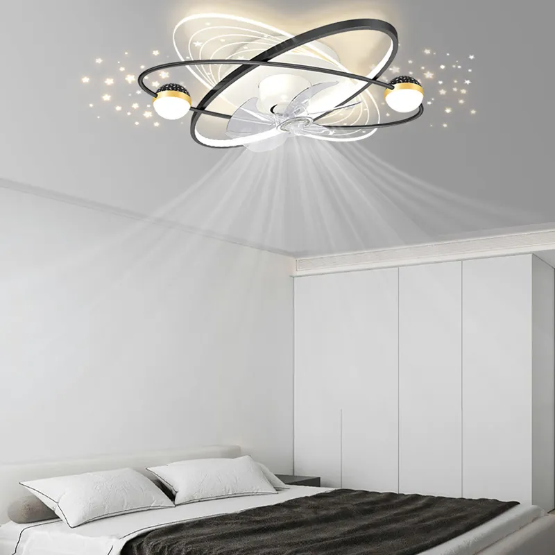 Nordic Modern Luxury Ceiling Fan Lamp High Transmittance Acrylic Ceiling Lamp Living Room Bedroom Dining Room Ceiling Fan Lights