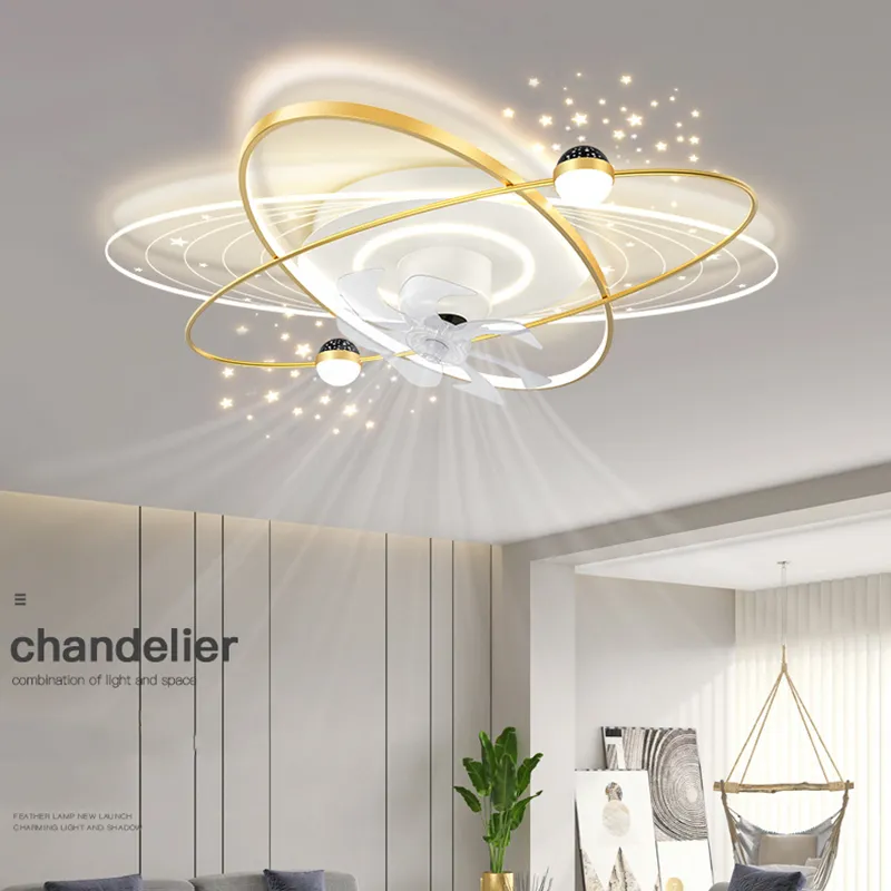 Nordic Modern Luxury Ceiling Fan Lamp High Transmittance Acrylic Ceiling Lamp Living Room Bedroom Dining Room Ceiling Fan Lights