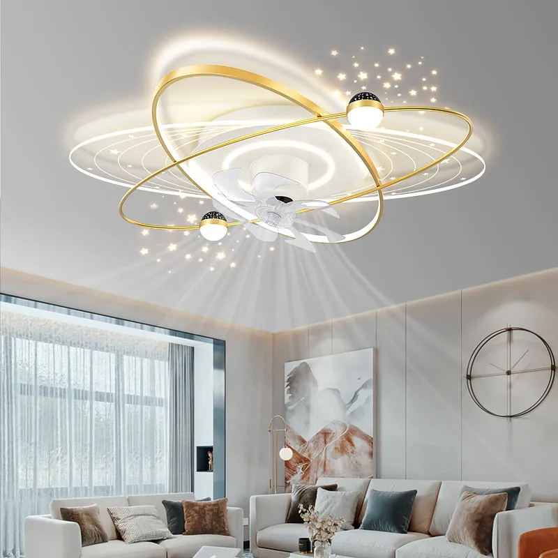 Nordic Modern Luxury Ceiling Fan Lamp High Transmittance Acrylic Ceiling Lamp Living Room Bedroom Dining Room Ceiling Fan Lights