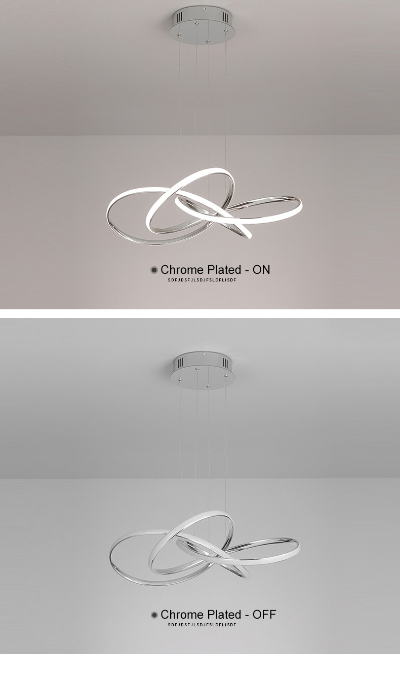 Nordic Minimalist Pendant lights Living Room Geometric Line Lamp Simple Modern Luxury Bedroom Dining Room Chandelier Illuminator - Images 35