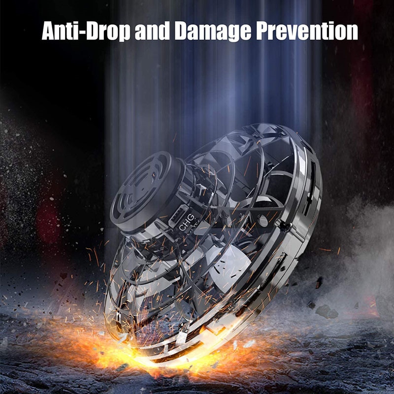 Original Flynova Mini UFO Boomerang Flying Spinner Ball Magic Fidget Toy LED Light Spinner Drone - Images 3