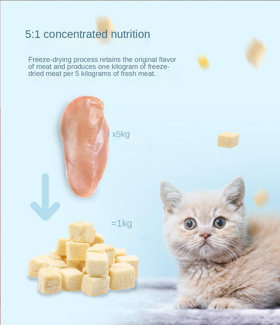 Pet freeze-dried cat dog snacks chicken chicken breast freeze-dried - Images 10