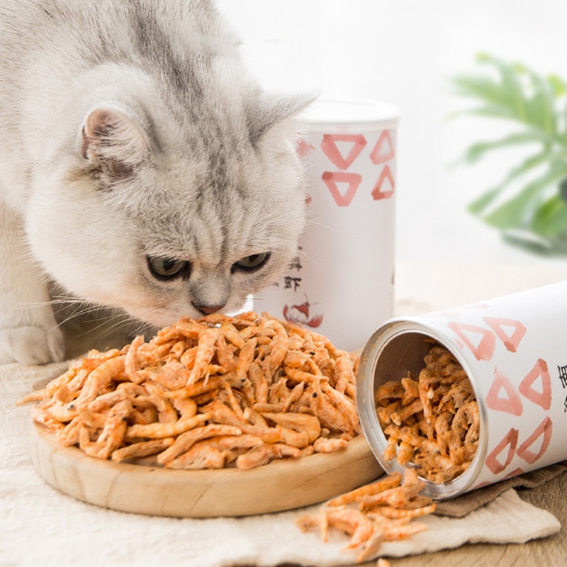 Pet freeze-dried cat snacks Antarctic krill fattening gills into kitty cat food staple pet low salt pet food