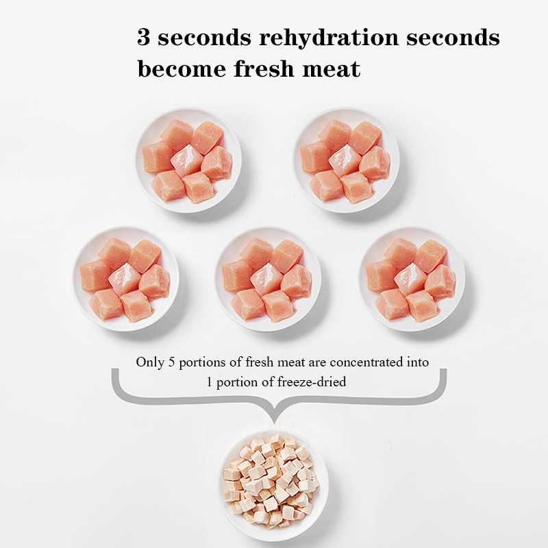 Pet freeze-dried meat snacks chicken beef duck quail chicken small breast 500g dog cat snacks
