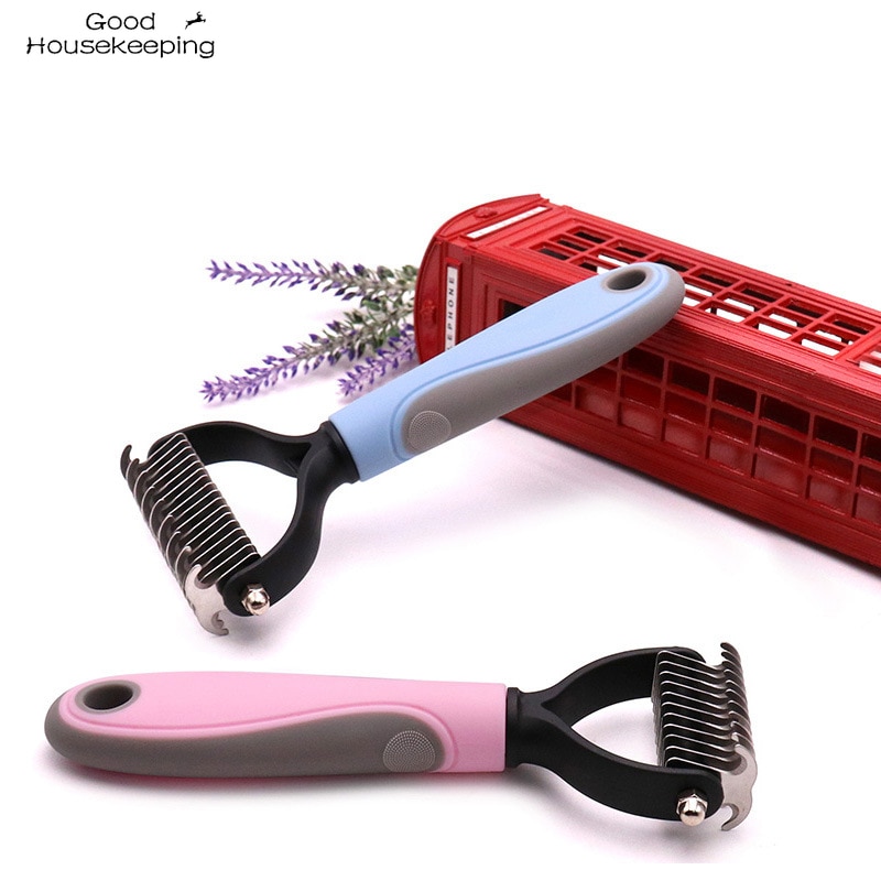 Pets Fur Knot Cutter Dụng cụ chải lông cho chó Chải lông cho mèo Pet Cat Hair Removal Comb Brush Nhà cung cấp sản phẩm vật nuôi hai mặt