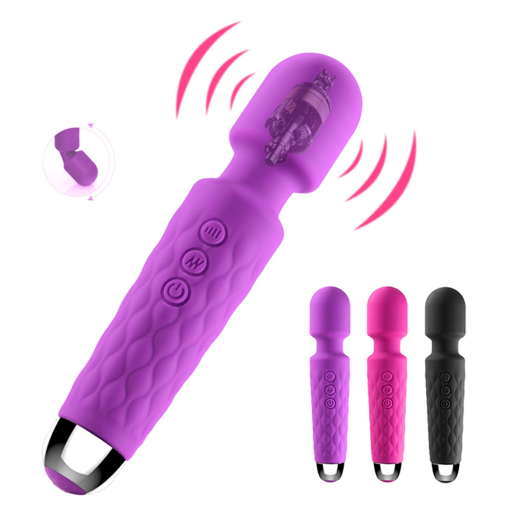 Powerful Handheld Clit Clitoris Stimulation Adult Personal Silicone Sex Toy Magic Av Wand Massager Vibrator for Women Female - Images 4