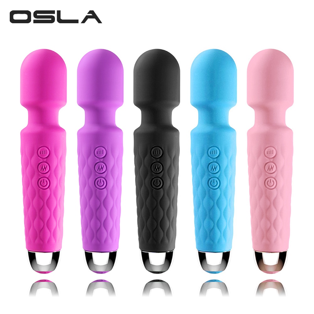 Powerful Handheld Clit Clitoris Stimulation Adult Personal Silicone Sex Toy Magic Av Wand Massager Vibrator for Women Female