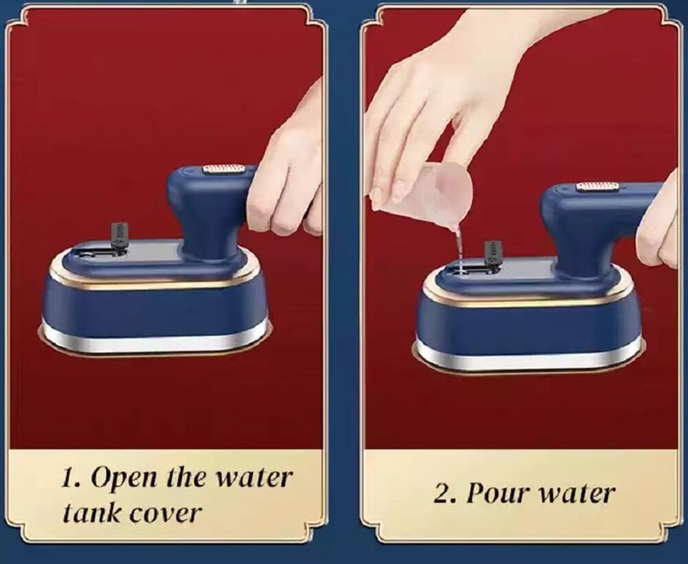 REUP Portable Garment Steamers Steam Iron for Clothes Wet Dry Hand Held Ironing Machine 15s Fast-Heat Cleaner 1200w Ironing - Images 7