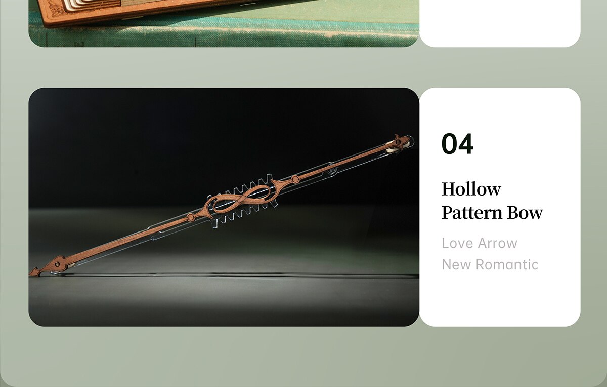 Robotime ROKR Magic Cello Mechanical Music Box Moveable Stem Funny Creative Toys for Child Girls 3D Wooden Puzzle AMK63 - Images 10