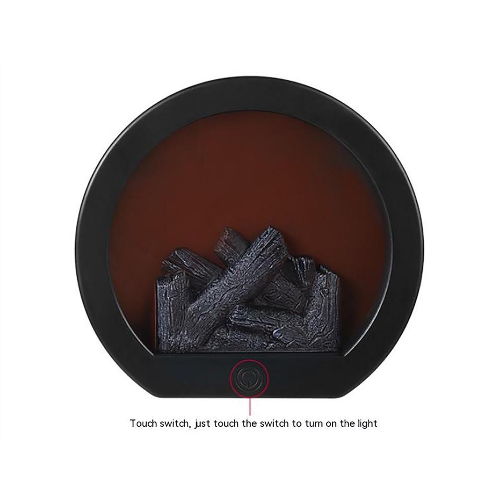 Romantic Led Lamp Simulation Flame Design Fireplace Ornaments For Home Garden Villa Park Decoration Room Decor Night Light Gift - Images 11