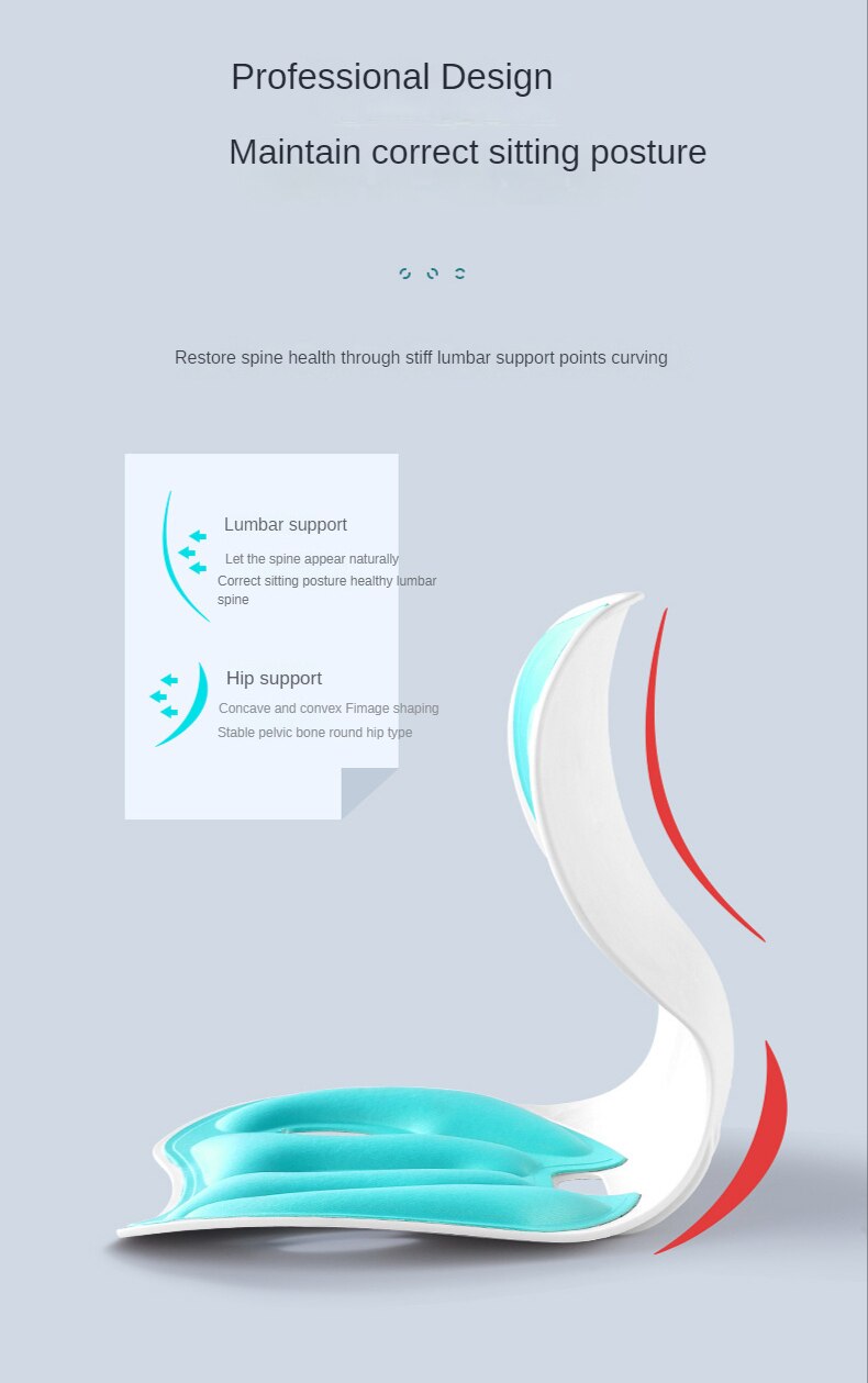 Sitting Posture Correction Chair Ergonomic Chair Back Support Lumbar Support for Good Posture Correction and Back Pain Relief - Images 9