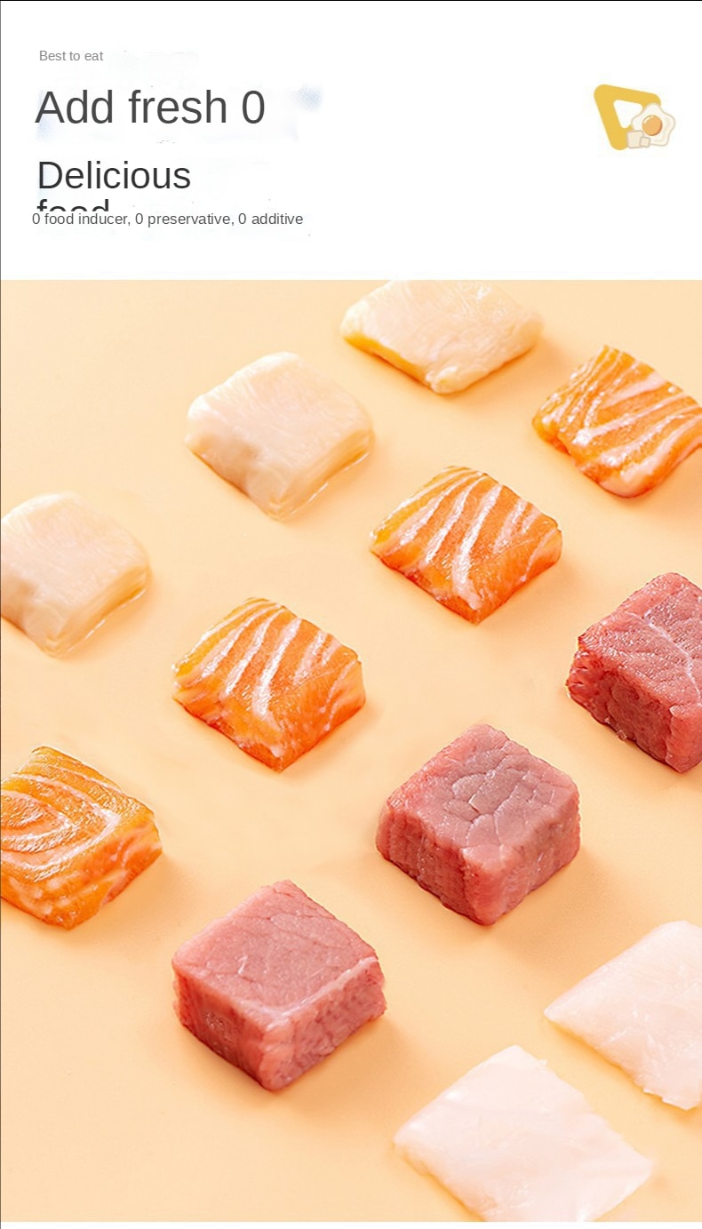 Snacks, freeze-dried chicken granules, pet chicken breasts, quail eggs, yellow fish, dried kittens, puppies and cats food - Images 6