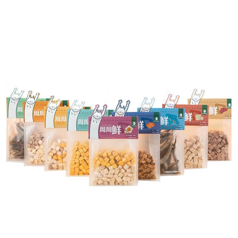 Snacks, freeze-dried chicken granules, pet chicken breasts, quail eggs, yellow fish, dried kittens, puppies and cats food