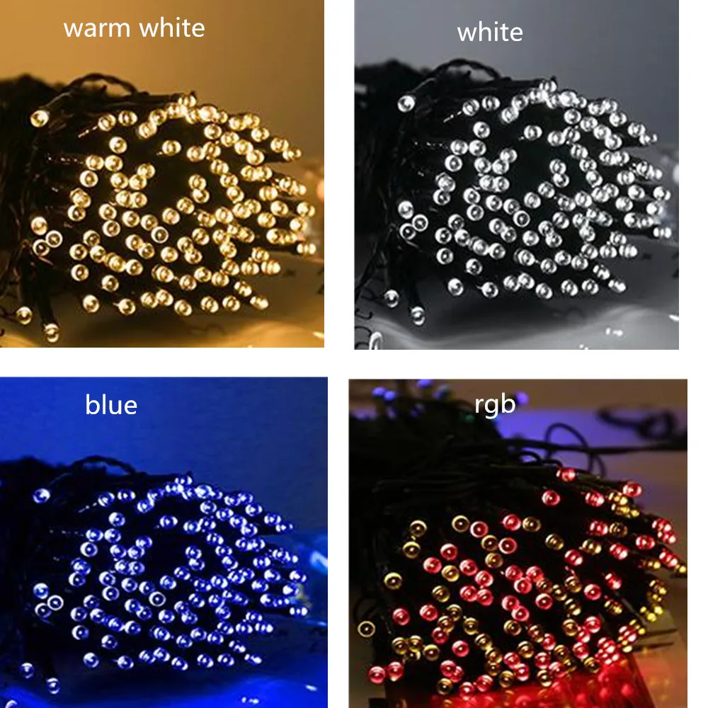 Solar String Light Fairy Garden Waterproof Outdoor Lamp 5/712/22M 6V Garland For Christmas Xmas Holiday Party Home Decoration