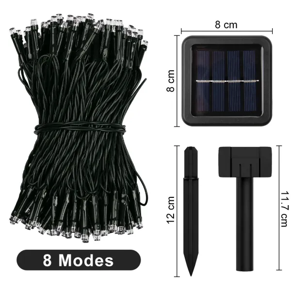 Solar String Light Fairy Garden Waterproof Outdoor Lamp 5/712/22M 6V Garland For Christmas Xmas Holiday Party Home Decoration - Images 5