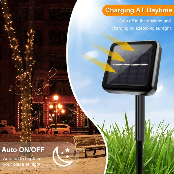 Solar String Light Fairy Garden Waterproof Outdoor Lamp 5/712/22M 6V Garland For Christmas Xmas Holiday Party Home Decoration - Images 1