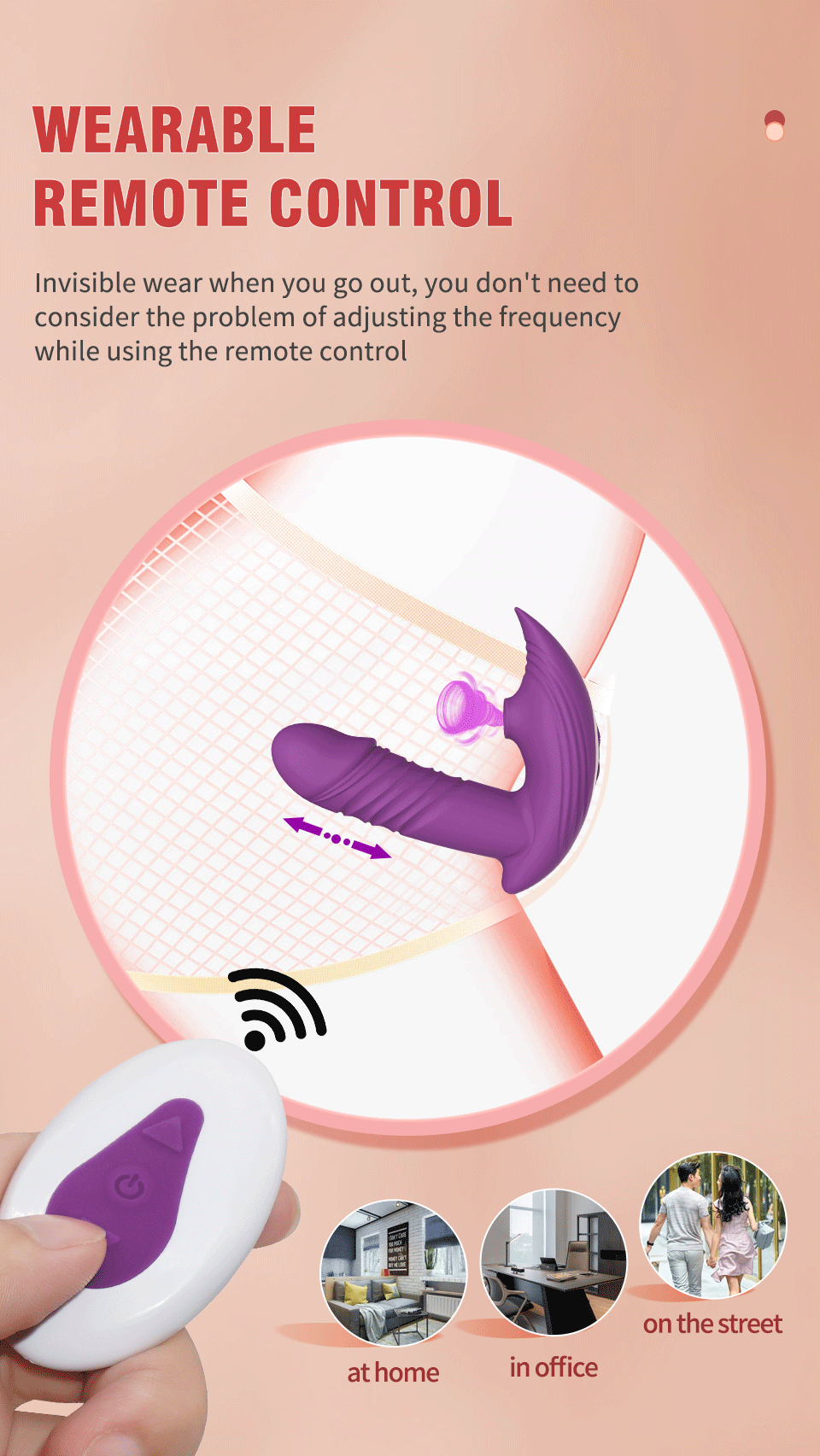 Sucking Vibrators for women Wireless Remote Control Telescopic Vibrating Clit Sucker Sex Toys for Women Female Masturbation - Images 8