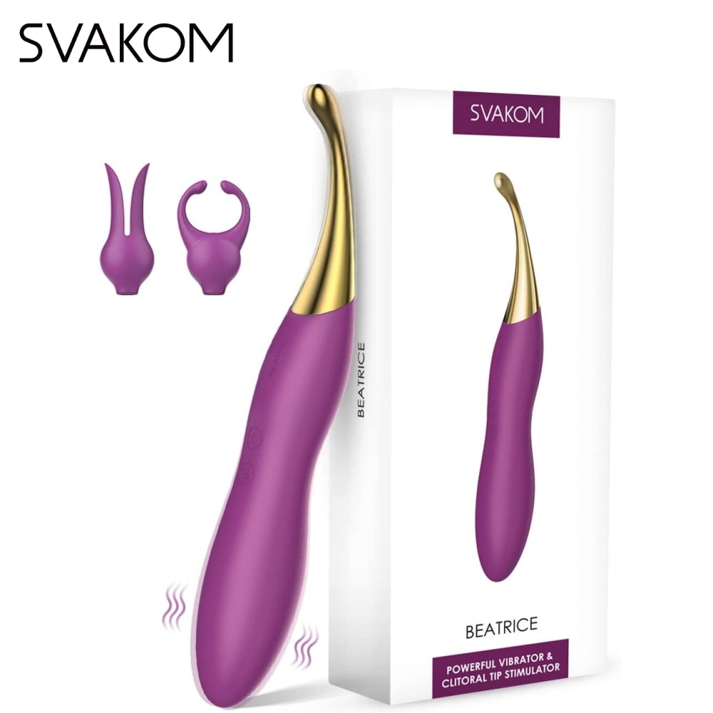 SVAKOM BEATRICE Clit Vibrators 여성 Squirting Clit G-Spot 젖꼭지 4 in 1 Dildo Clitoral Vibrator 여성용 섹스 토이 성인 장난감