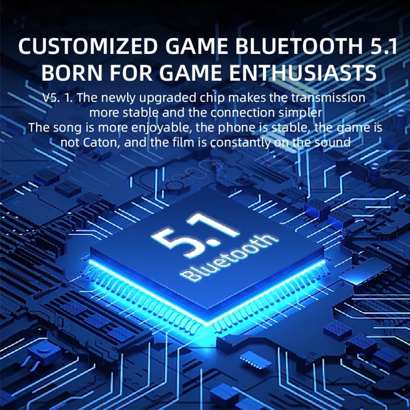 Tai nghe Bluetooth Y60 Fone 5.1 Tai nghe không dây TWS có màn hình LED Tai nghe âm thanh nổi Tai nghe điều khiển cảm ứng Giảm tiếng ồn