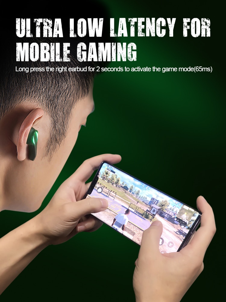 Tai Nghe Nhét Tai Chơi Game Zime Winner Độ Trễ Thấp 65ms Bluetooth TWS Có Mic Bass Định Vị Âm Thanh Tai Nghe Không Dây PUBG