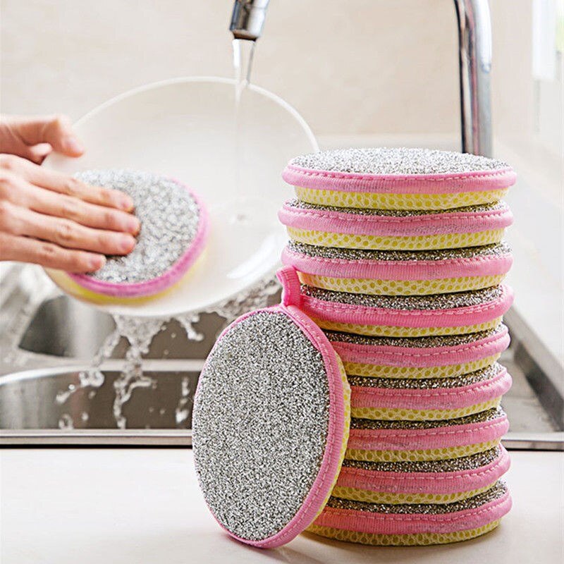 Thicken 2.5CM Double Sides Cleaning Sponge Pan Pot Dish Clean Sponge Household Cleaning Kitchen Tools Dishwashing Brushes - Images 2