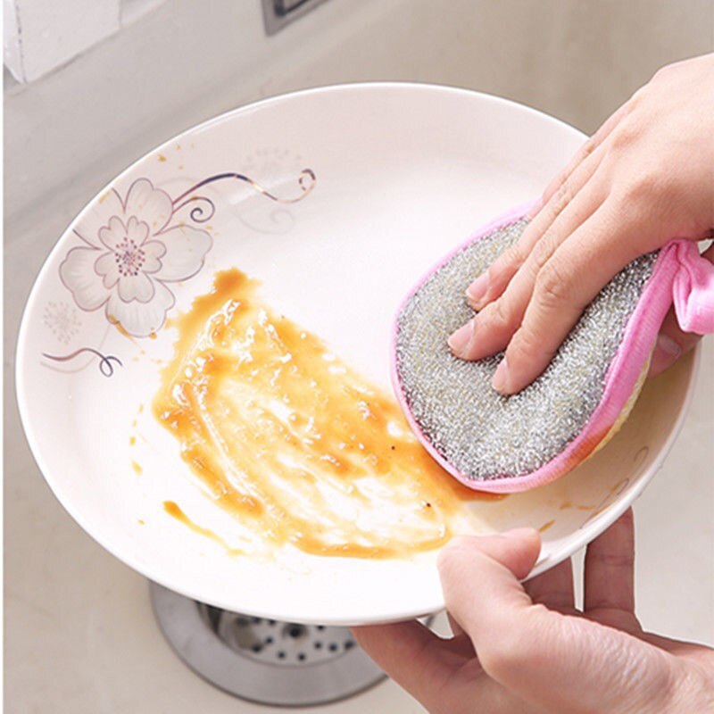 Thicken 2.5CM Double Sides Cleaning Sponge Pan Pot Dish Clean Sponge Household Cleaning Kitchen Tools Dishwashing Brushes - Images 3