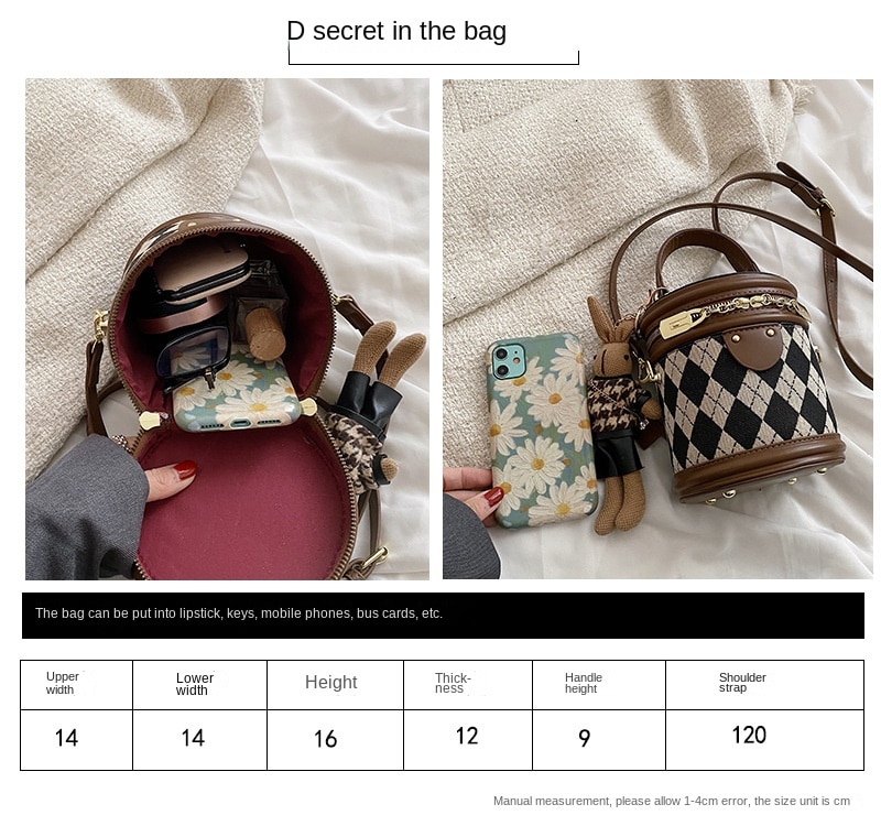 Thương Hiệu Thiết Kế Cao Cấp Túi Đeo Vai Nữ Công Suất Lớn Túi Họa Tiết Hình Học Túi Xách Retro Túi Bucket - Ảnh 1