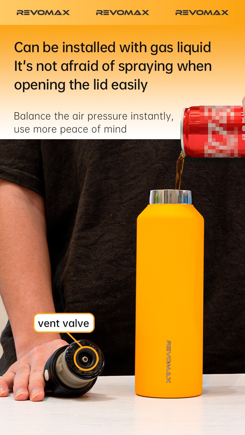 Tumbler Thermo Bottle 20oz Stainless Steel Thermal Cup keep Cold and Hot Vacuum Flask Gym - Images 5