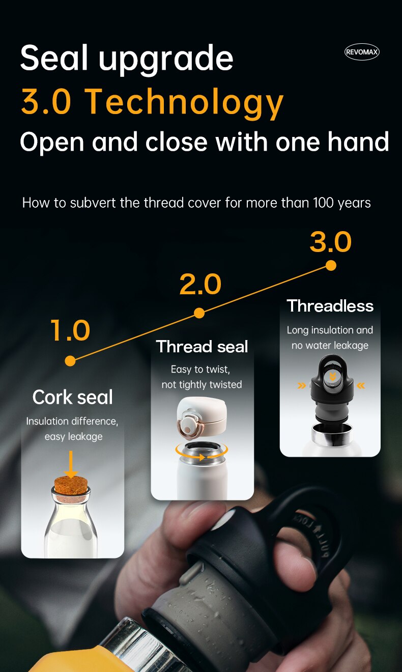 Tumbler Thermo Bottle 20oz Stainless Steel Thermal Cup keep Cold and Hot Vacuum Flask Gym - Images 2