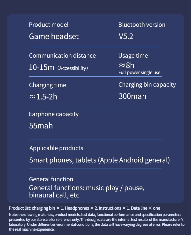 TWS 이어폰 블루투스 무선 이어 버드 초저 대기 시간 음악 헤드폰 HD 통화 마이크가있는 듀얼 모드 게임용 헤드셋 - imaget 15