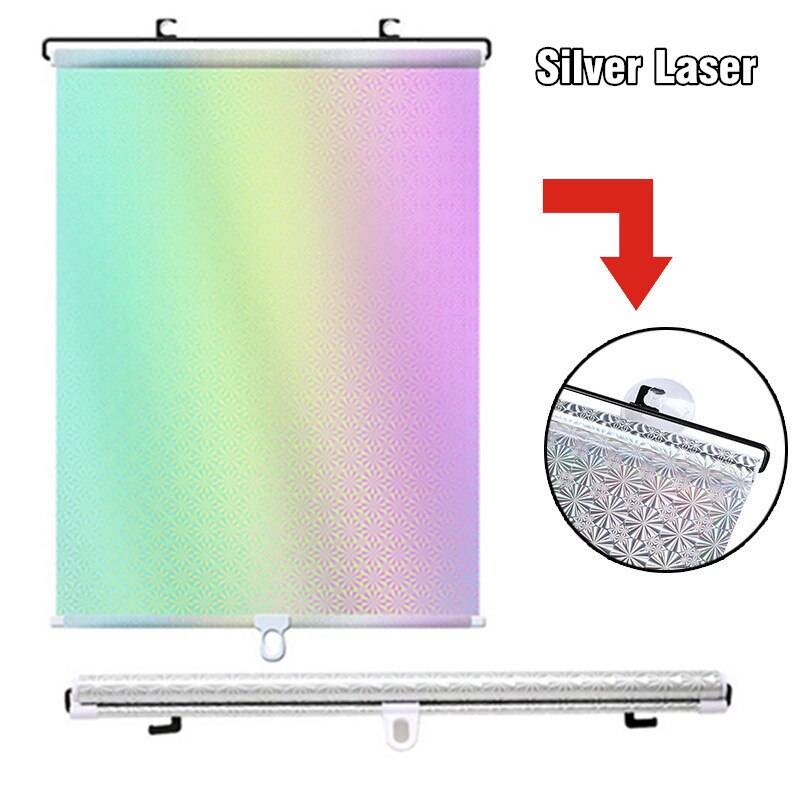 Universal Roller Blinds Suction Cup Sunshade Blackout Curtain Car Bedroom Kitchen Office Windows Sun-shading Nail-free Sun Blind - Images 7