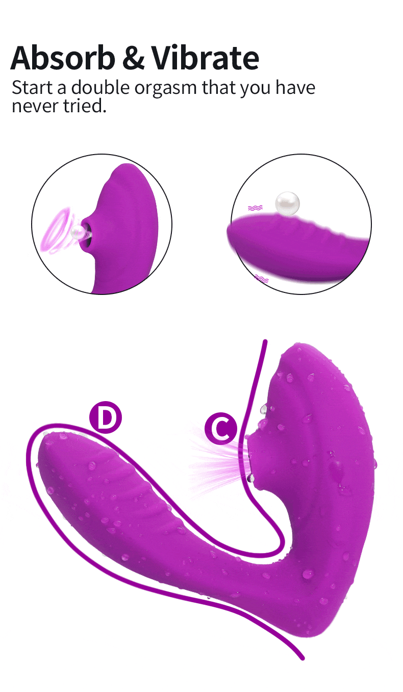 Vagina Sucking Vibrator 10 Speeds Vibrating Sucker Oral Sex Suction Clitoris Stimulator Erotic Sex Toy for Women Sexual Wellness - Images 2