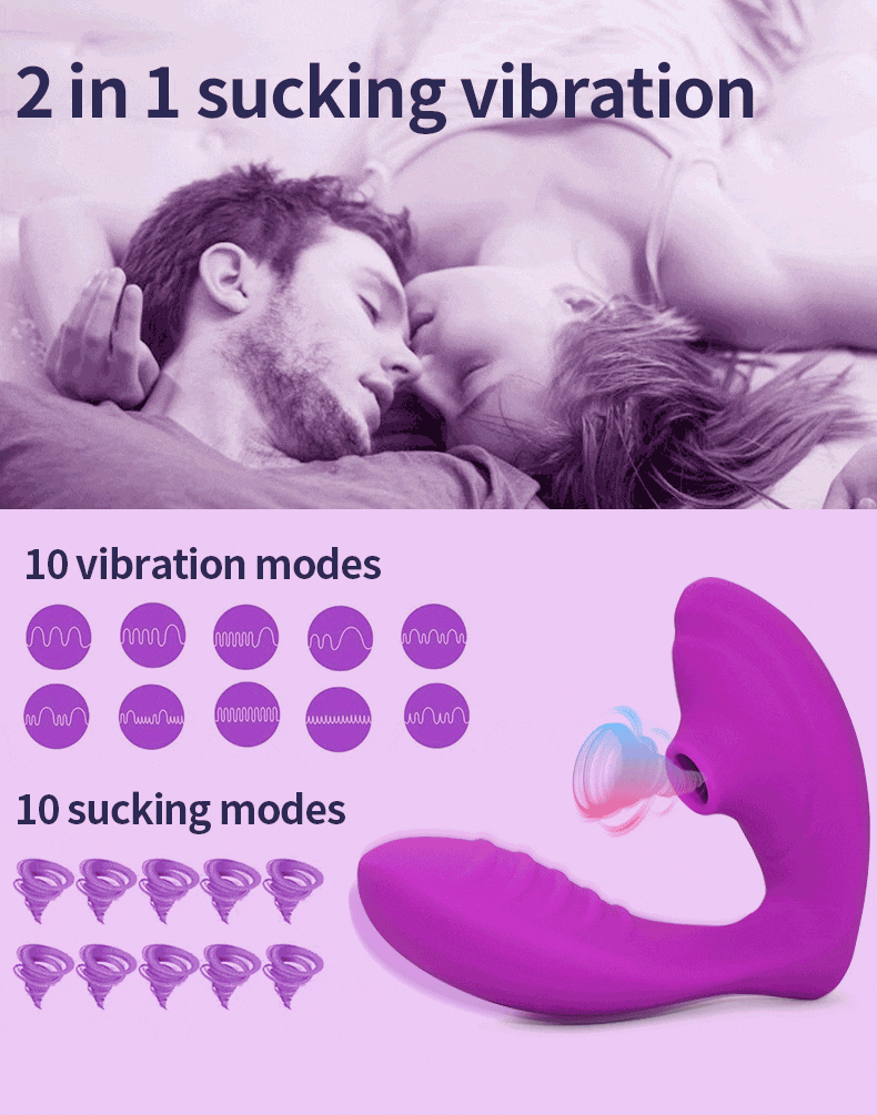 Vagina Sucking Vibrator 10 진동 빨판 구강 성교 흡입 Clitoris 자극기 여성을위한 에로틱 한 섹스 토이 성적 웰빙 - imaget 3