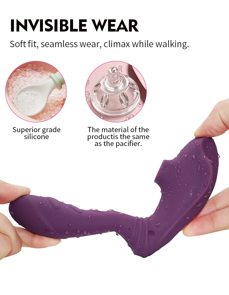 Vagina Sucking Vibrator Vibrating Sucker Oral Sex Suction Clitoris Stimulator Erotic Sex Toy for Women Sexual Wellness - Images 6