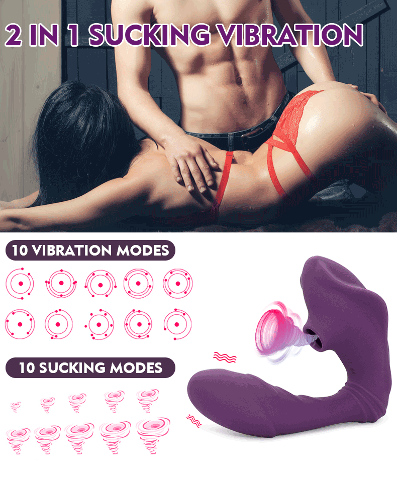 Vagina Sucking Vibrator Vibrating Sucker Oral Sex Suction Clitoris Stimulator Erotic Sex Toy for Women Sexual Wellness - Images 4