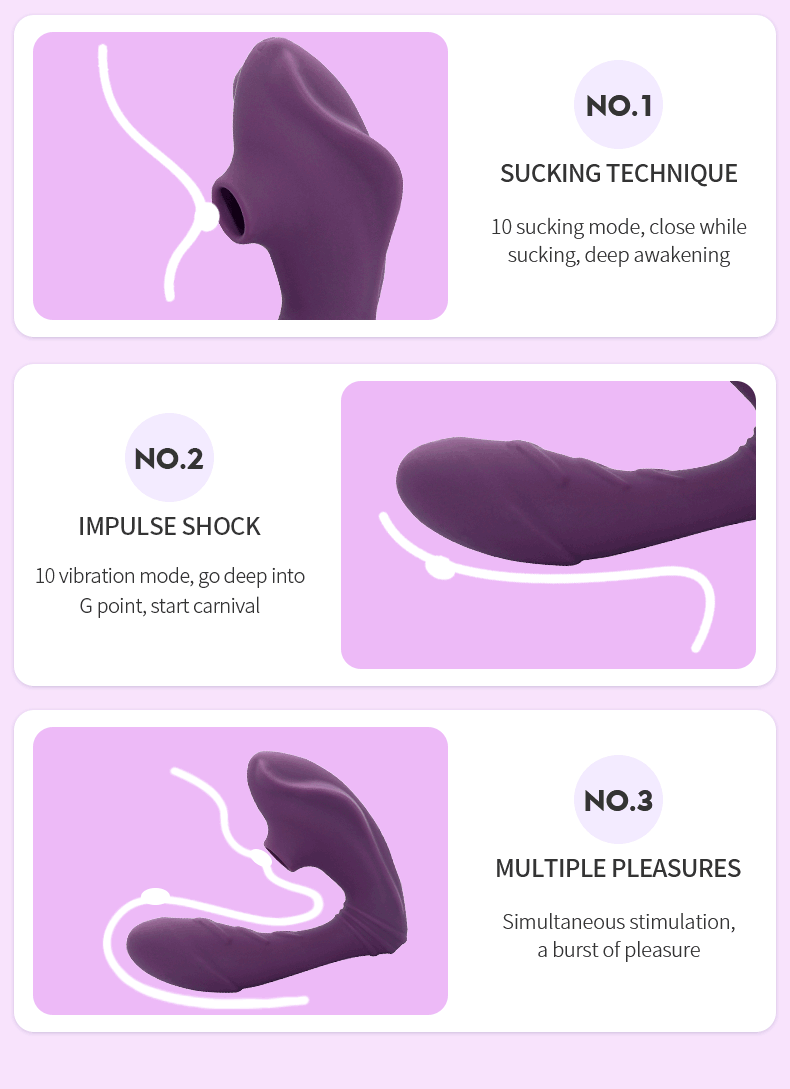 Vagina Sucking Vibrator Vibrating Sucker Oral Sex Suction Clitoris Stimulator Erotic Sex Toy for Women Sexual Wellness - Images 3