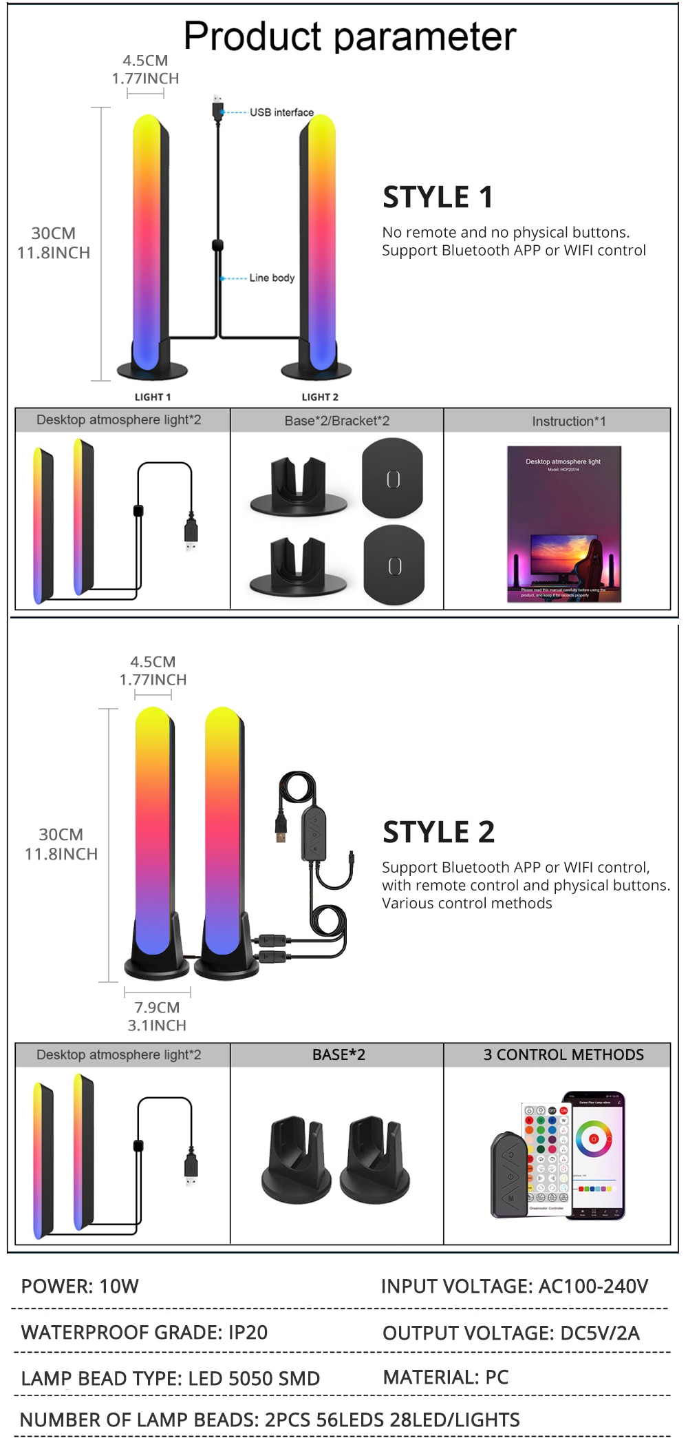WiFi Thông Minh LED Thanh Ánh Sáng RGB Khí Quyển Ánh Sáng Âm Nhạc Đồng Bộ 12 Chế Độ Treo Tường TV Máy Tính Trang Trí Phòng Đèn Ngủ - Ảnh 6