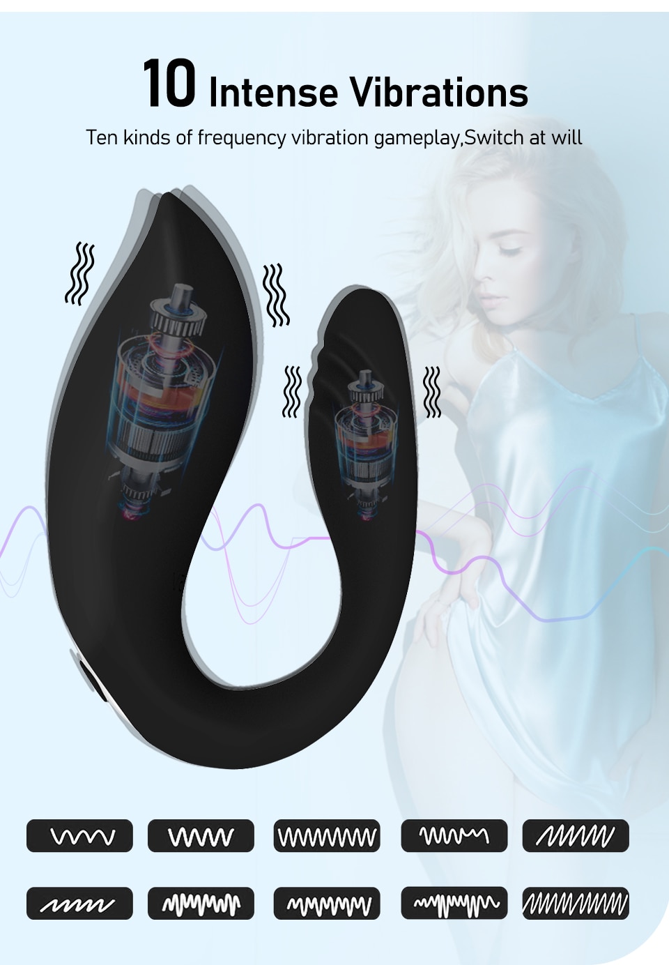 Wireless Remote Control Vibrator Female Clitoris Stimulator Dildo Wearable Sex Toys for Women Couple Adult 18-MaSha - Images 2